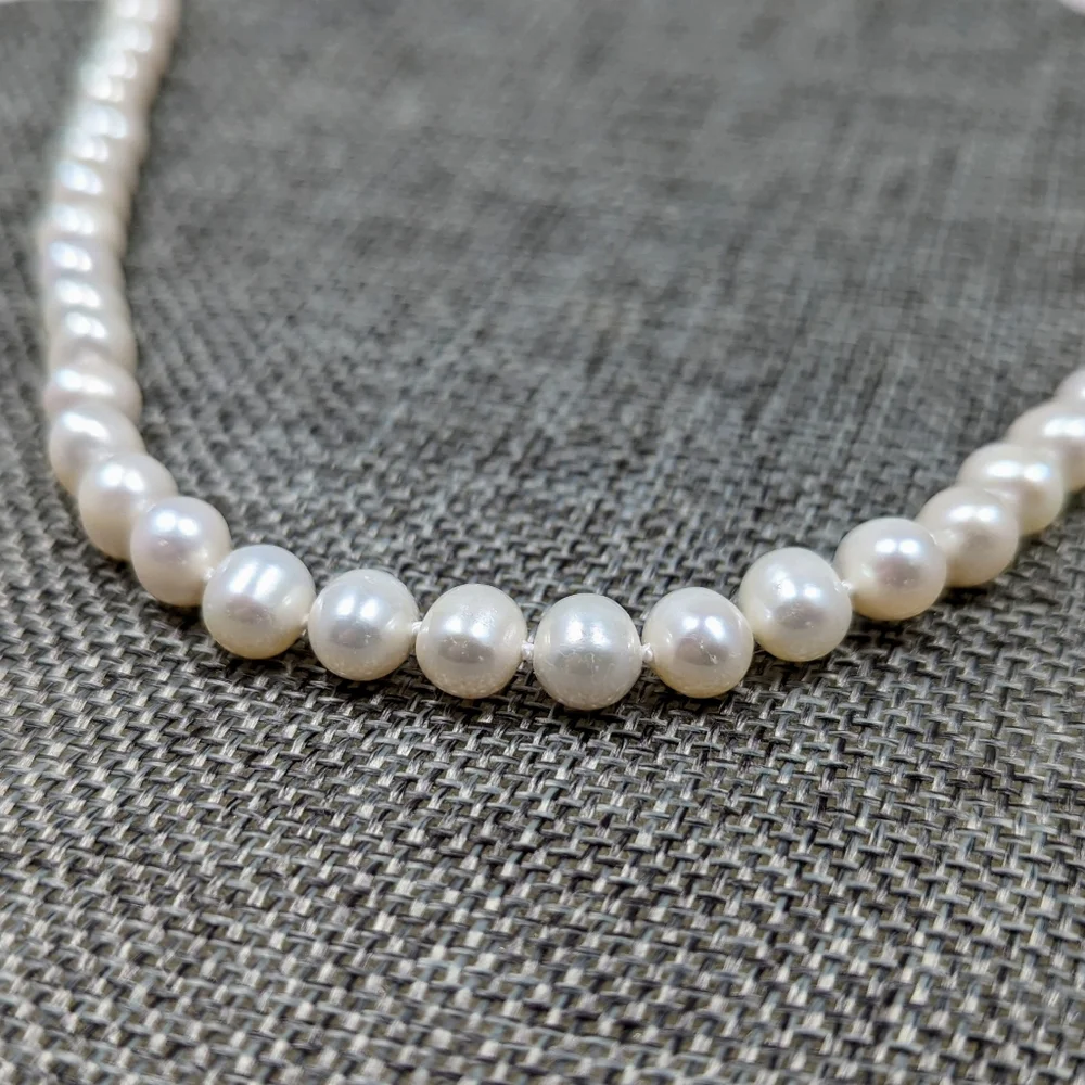 REAL - 7-8mm Pearl Necklace - Picture 5 of 13